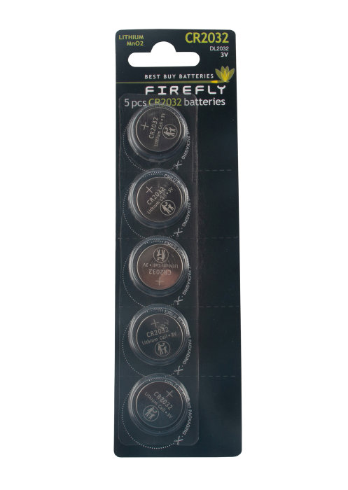 Knappcellebatteri 5-pk. CR2032 - Firefly